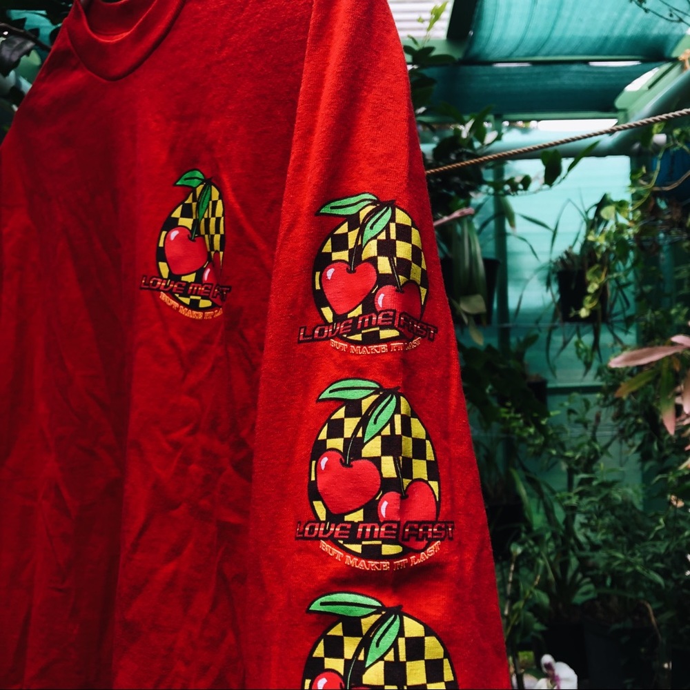 “Love Me Fast” Red Long Sleeve